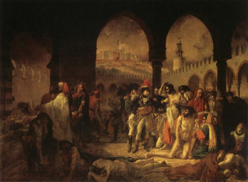 Baron Antoine-Jean Gros Napoleon Visiting the Plague Vicims at jaffa,March 11.1799 Norge oil painting art